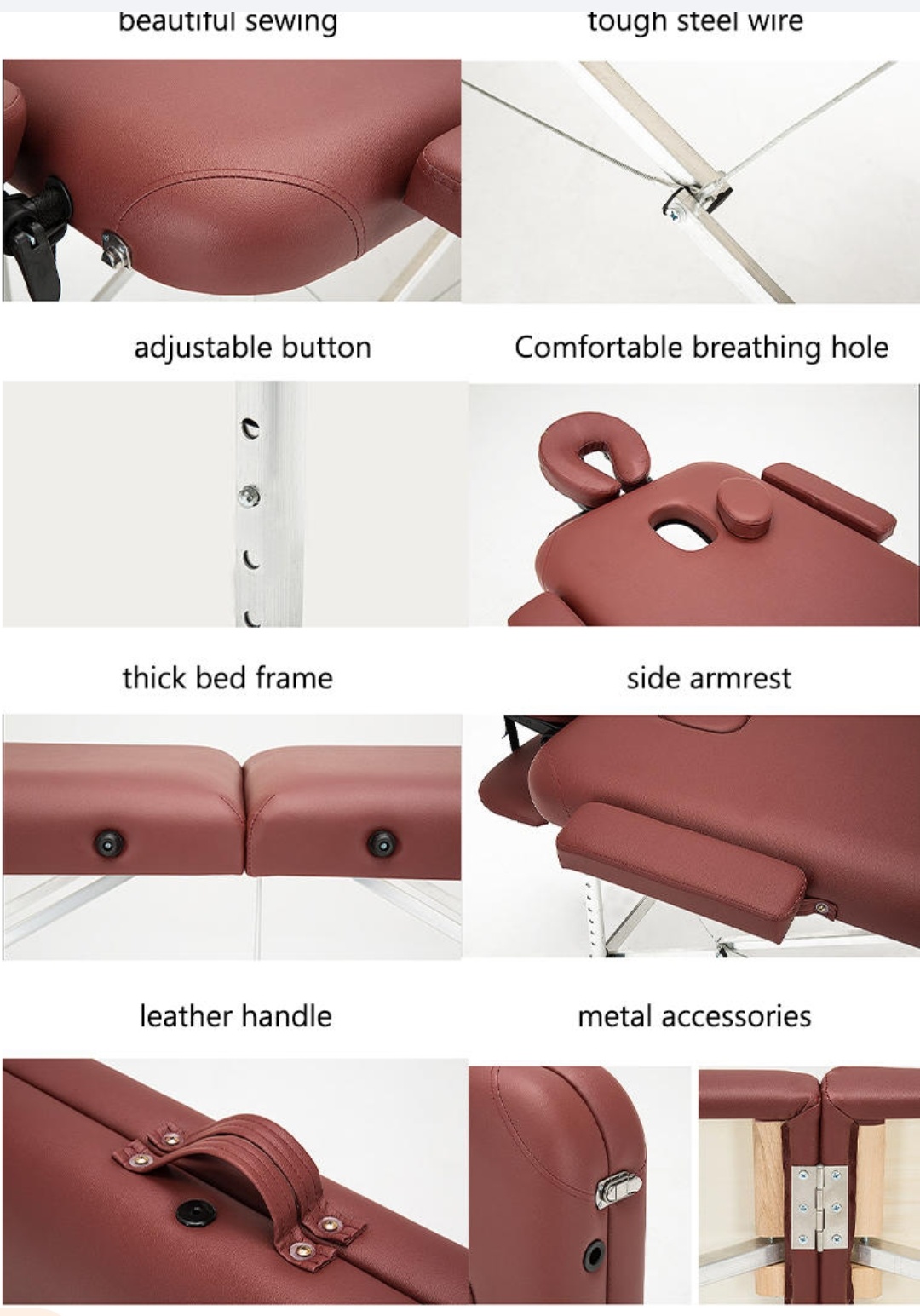 Portable Massage Table Aluminium - Image 2