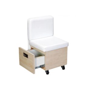 Pedicure Stool Wooden with Drawer