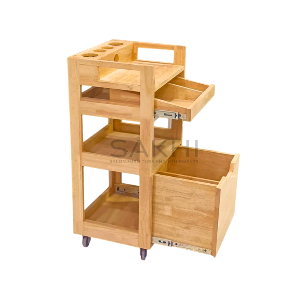 SPECIALIZED WAX TROLLEY WOODEN