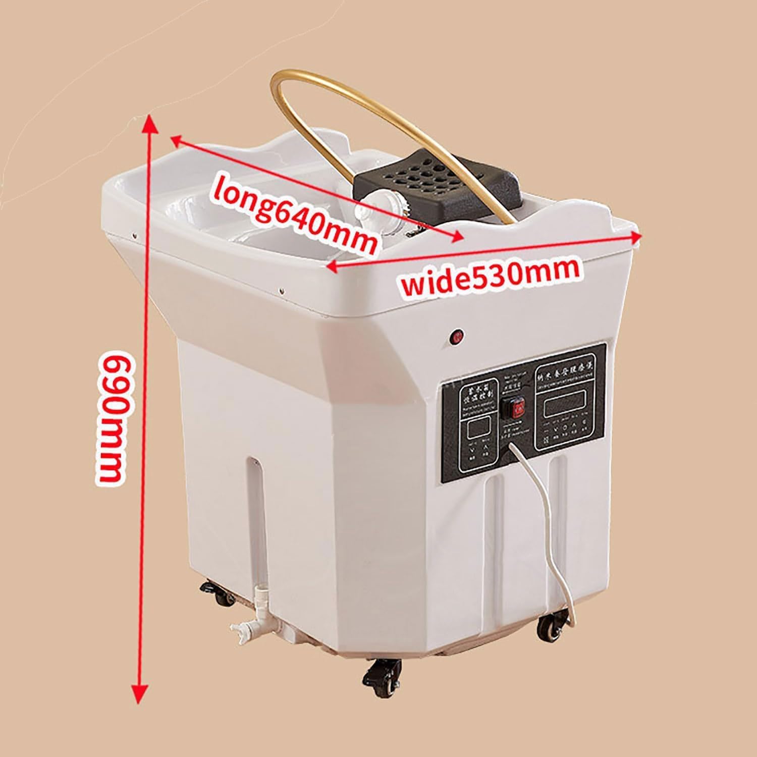 Zeta Portable Korean head spa basin with inbuilt water storage - Image 3