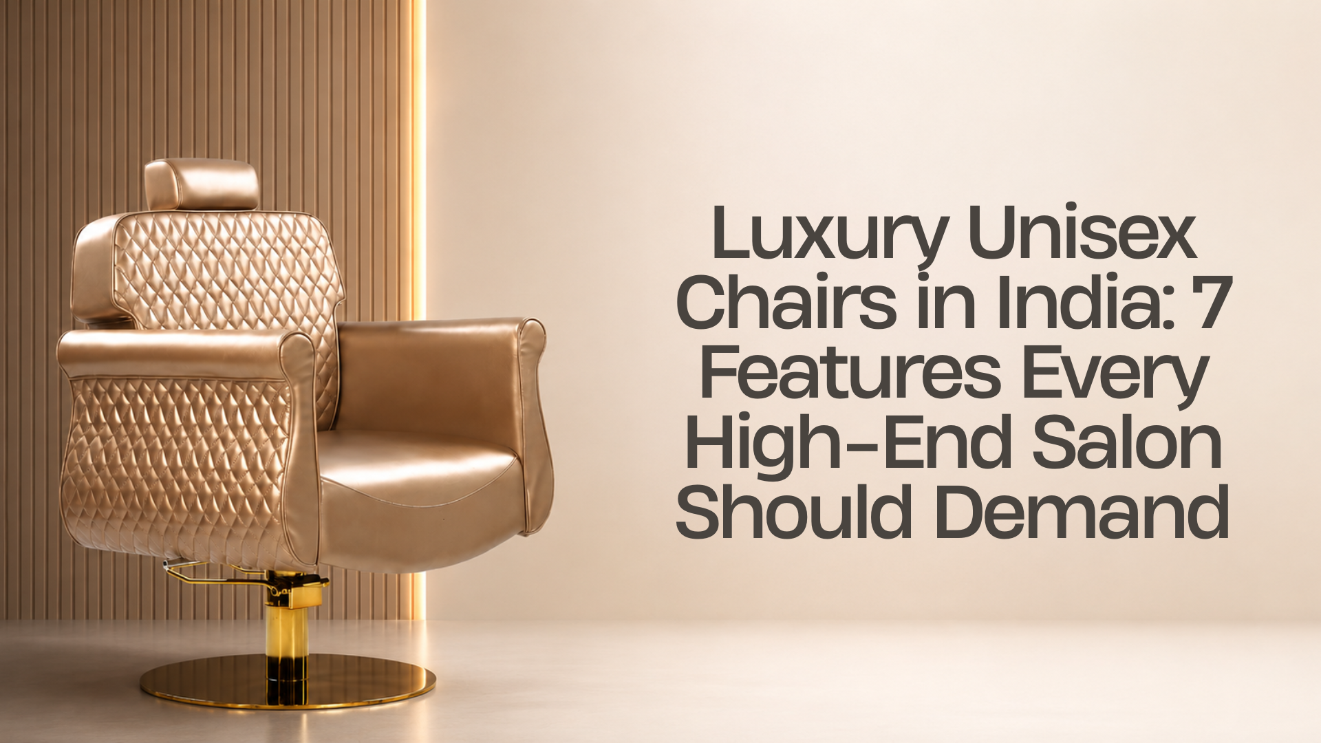 Luxury Unisex Chairs in India