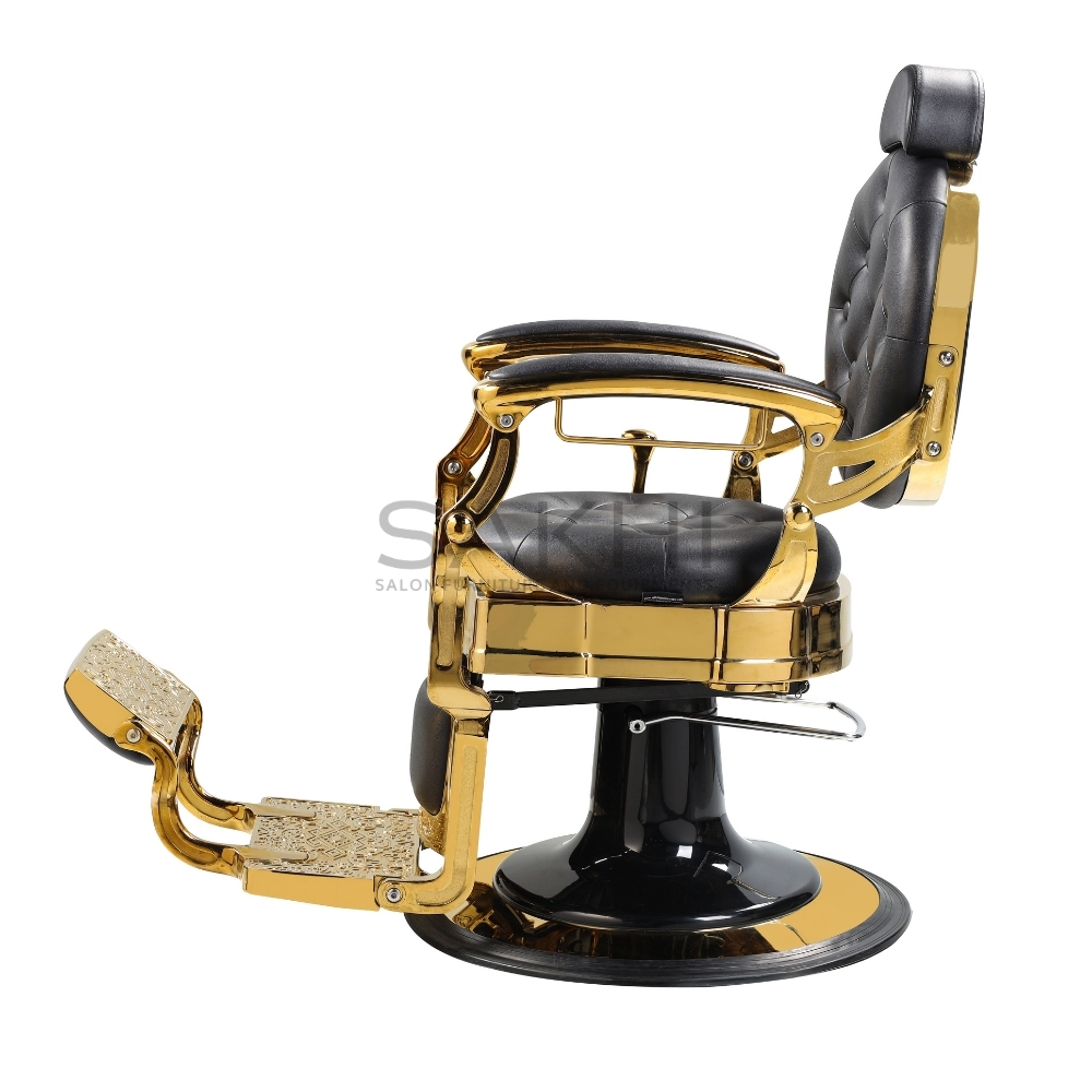 Sakhi Luxury Barber Chair Kingston Gold - Image 4