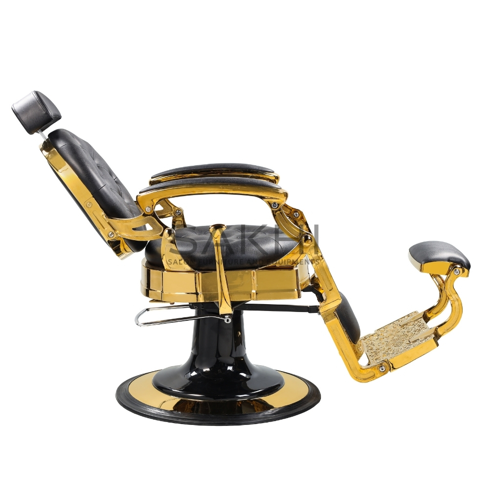 Sakhi Luxury Barber Chair Kingston Gold - Image 2